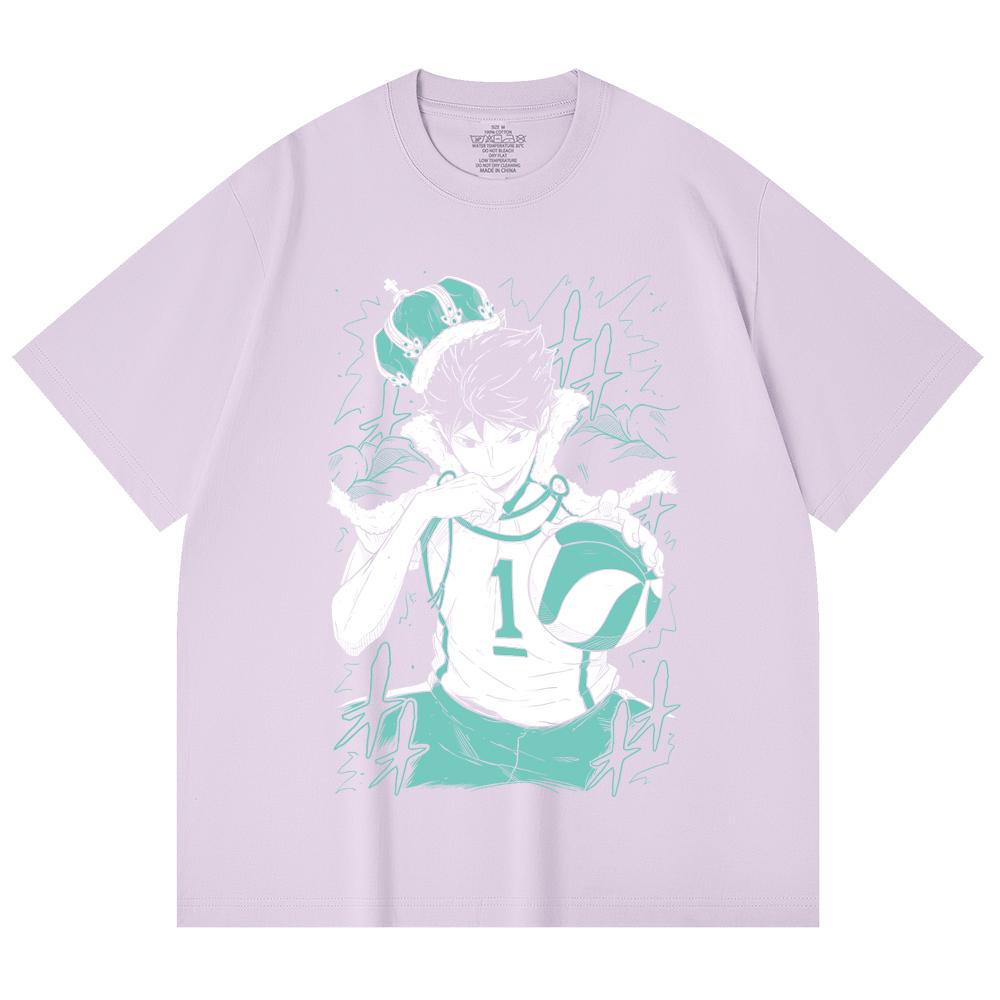 230 Gsm 100% Cotton Haikyu V3 Oikawa Print Unisex Heavy Cotton T Shirt