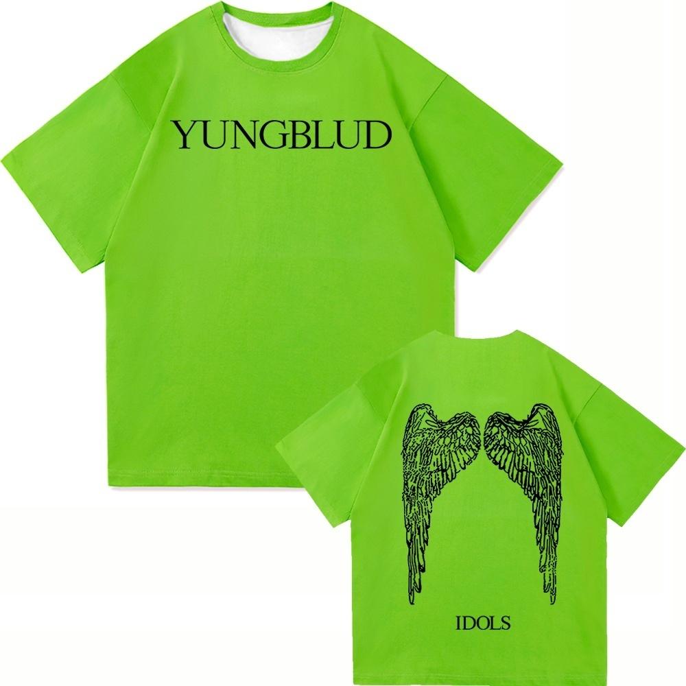 GUOYAN TOP Yungblud Idols World Tour 2025 T-shirt Nieuwe Mode Heren/Dames Hip Hop Esthetisch Vleugels PUNK T-shirt Coole T-shirts 3XL
