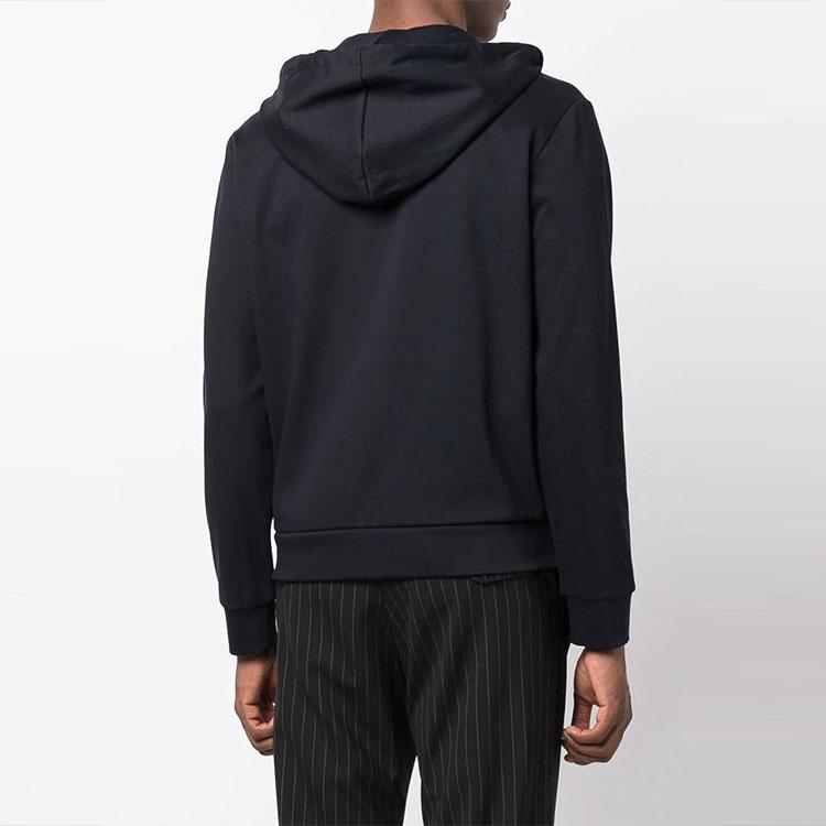 EMPORIO ARMANI Logo-patch Zip-up Hoodie 8N1MG0-1JBTZ-0920