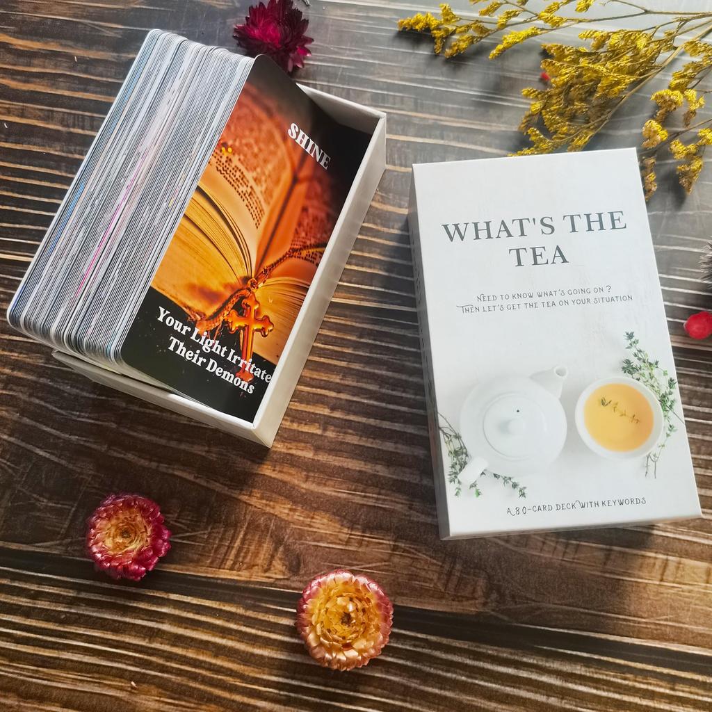 GZXINKE Life Oracle Cards What Is Oracle Card 80 Tarot White Tea? Beginner's Deck, Cards,