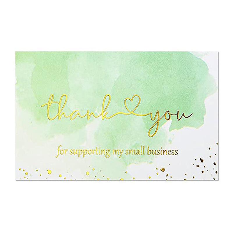 Pink 'Thank You' Cards - 50 Sheets/Pack for Gift Boxes, Decorations, and Postcards