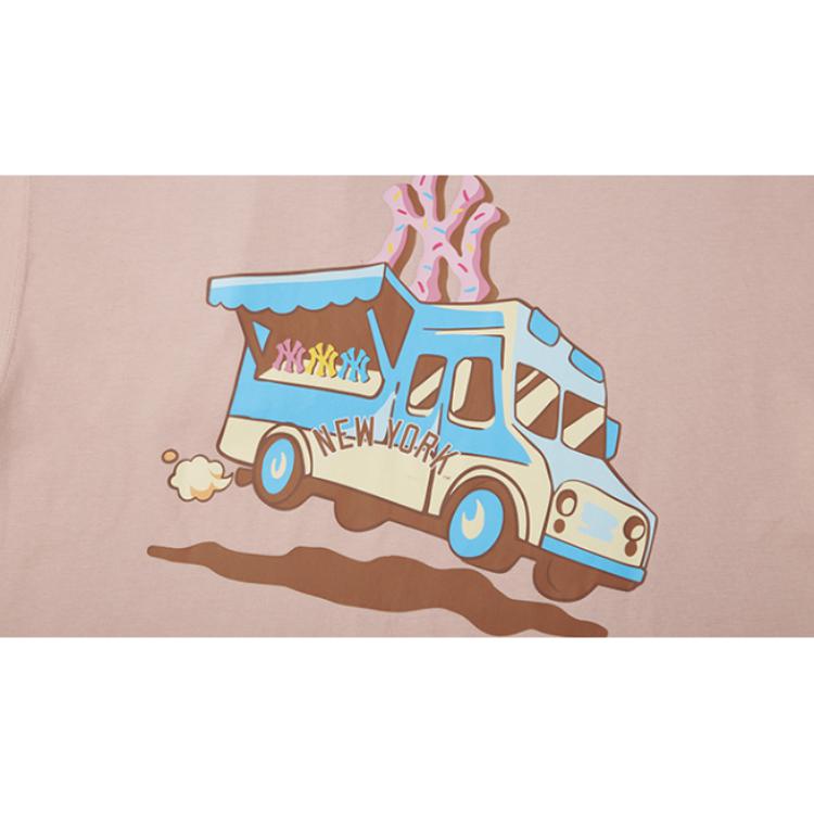 New Era New York Yankees SS23 Logo Buchstabendruck T-Shirt Unisex Oberteile Rosa 13718773