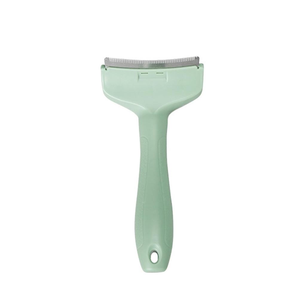 New Flea Comb For Cats Dogs Grooming Brush, V-Shaped Teeth Shedding, Gentle Deshedding Ergonomic Handle