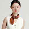 12mm 100% mulberry silk high-end fashion handmade crescent edge exquisite and versatile silk scarf for women