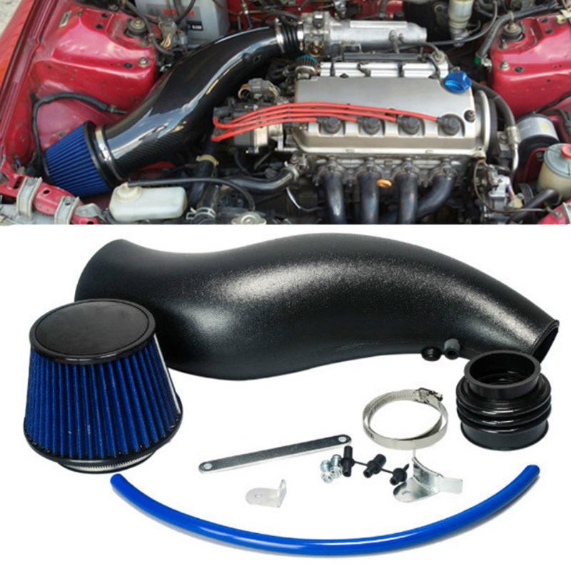 Cold Air Filter Intake Pipe Kits Power High Flow Car Plastic Air Filter Air Intake Pipe For 92-00 Honda Civic EG EK Auto Parts