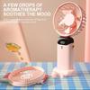 Handheld Mini Fan Foldable Portable Neck Hanging Fans 5 Speed USB Rechargeable Fan with Phone Stand and Display Screen