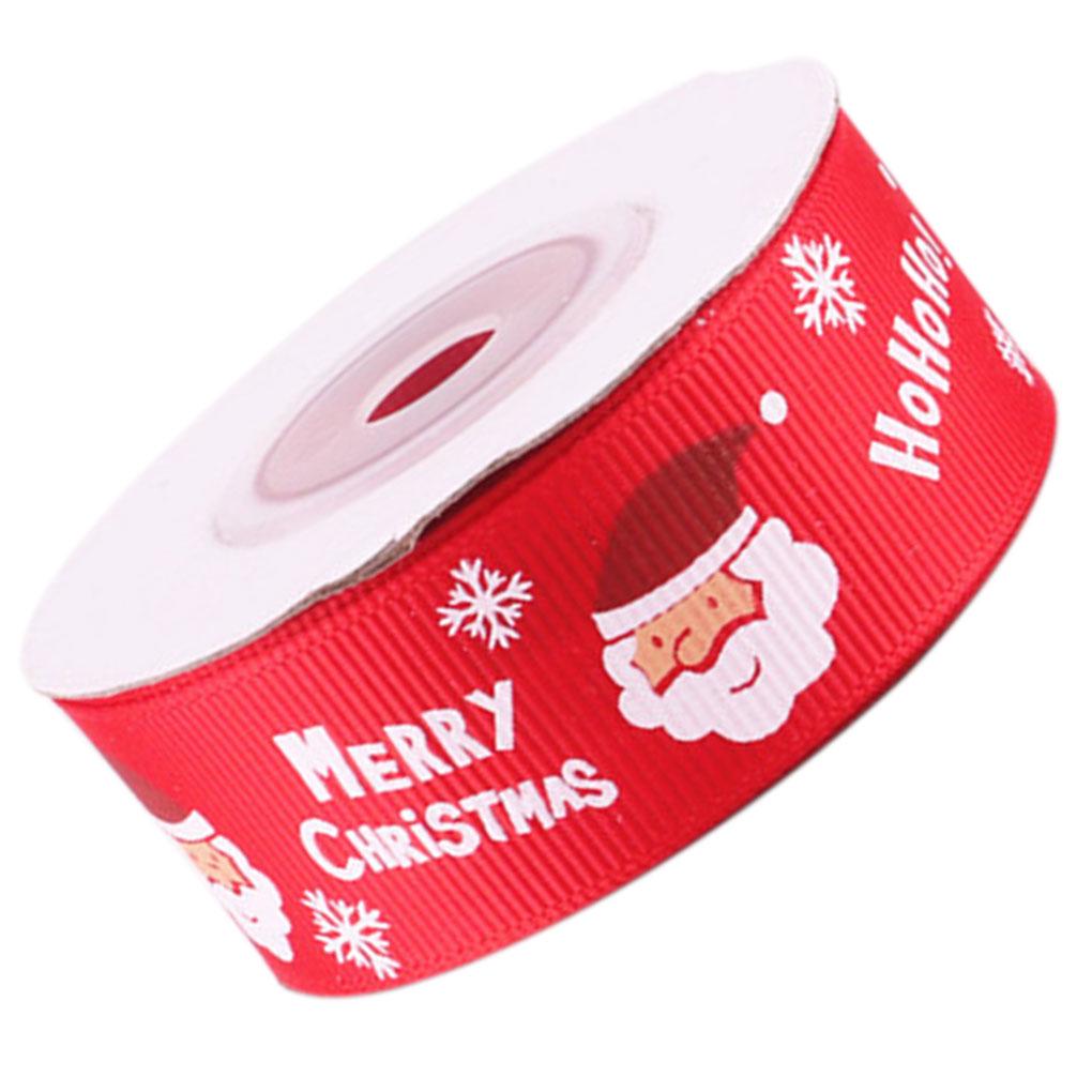 25mm Halloween i Boże Narodzenie Drukowana Rypsowa Wstążka Prezent Kokarda do Włosów Rzemiosło 10 Jardów