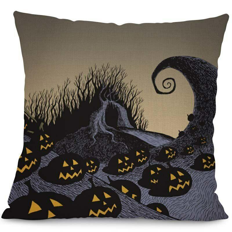 Nightmare Before Christmas Decorative Cushion Cover For Ghost Head Design Waist