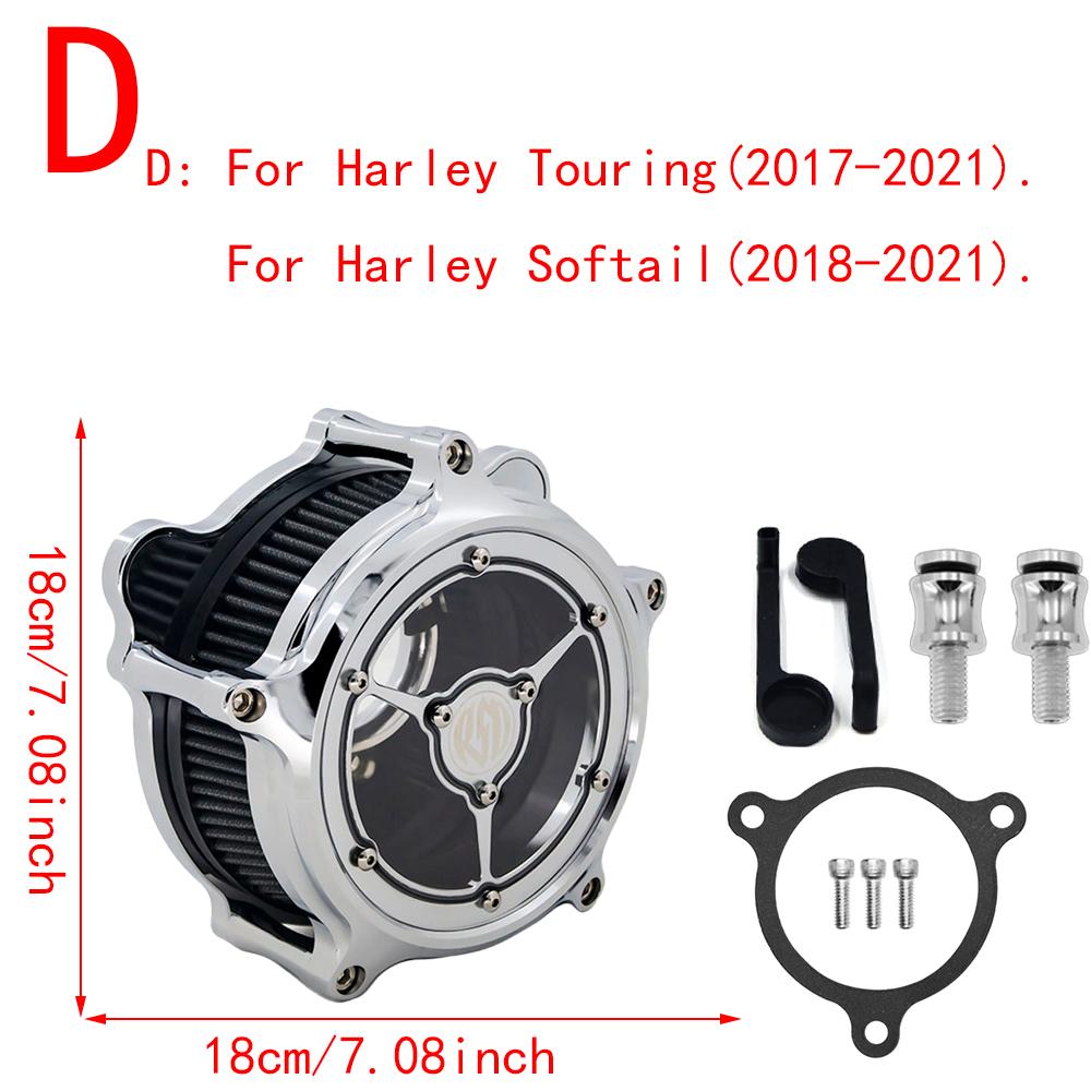 RSD Clarity Air Cleaner Intake Filter Chrome For Harley Sportster Iron 883 1200 Dyna Softail FXSTC Fat Bob Touring FLHT FLHTC