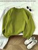 Lazy wind round neck loose knitted sweater women's autumn and winter new versatile pullover sweater platform supply chain