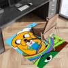 Adventure Time Printed Absorbent Washable Carpet, Non-Slip Bathroom Mats, Kitchen Rugs, Yoga Mat,Living Room Entrance, Camping Picnic Rugs