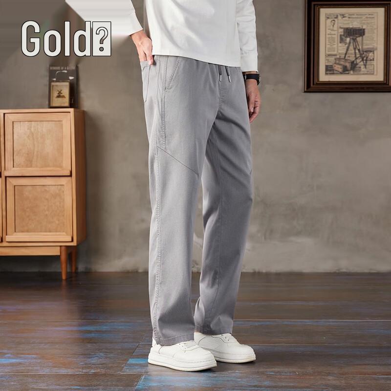 JINJU Men s Lyocell Loose Straight Casual Pants L