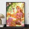 Disney Diamond Painting Handmade Diy Flat 5D Rapunzel with Bird and Flowers Painting Art Home Decoration