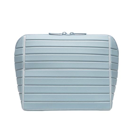 

Дорожня косметичка Складна сумка для макіяжу Водонепроникний органайзер для туалетного приладдя Сумка для зберігання з відділеннями для засобів догляду за шкірою, інструментів для макіяжу та туалетного приладдя A синій