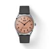 Leather Strap Pink Dial Men's Fashion Watch T142.464.16.332.00