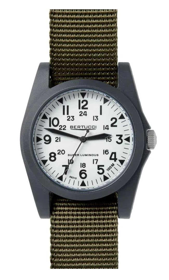 

[Bertucci] Часы A-3P SPORTSMAN с люминесцентным циферблатом и военным циферблатом 13356 мужские цвета хаки
