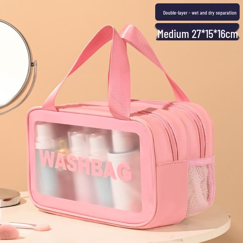 Large Capacity Waterproof Cosmetic & Travel Bag with Wet/Dry Separation