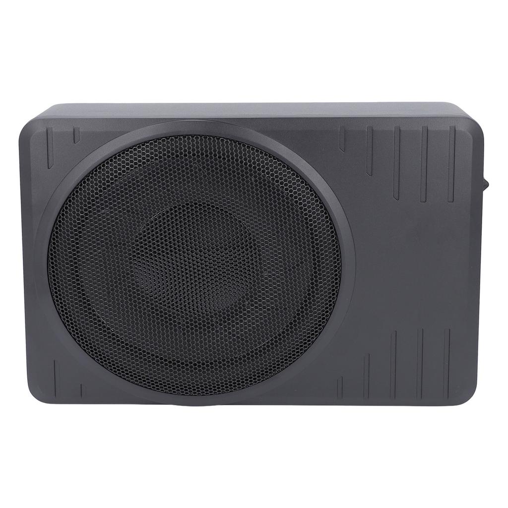 Subwoofer Activo Bajo Asiento de 10 pulgadas 600W Amplificador Incorporado Bajo Premium Delgado Activo Alimentado Subwoofer Bajo Asiento para Coche