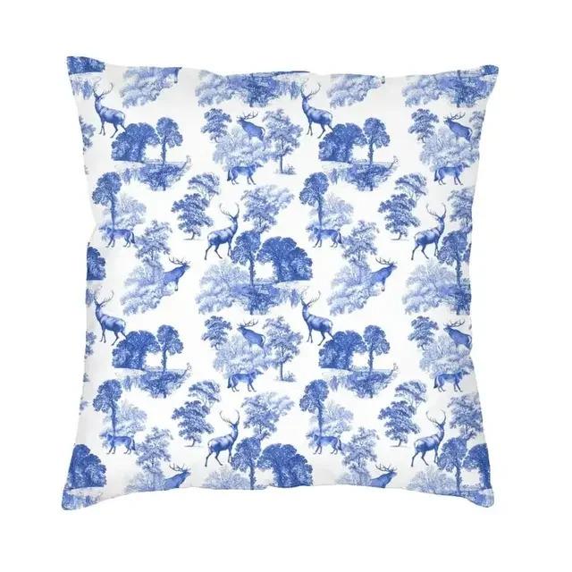Home Decor Vintage Country Scenes Printed Pillow Covers Pattern Cushion Cover Suitable for Sofa Bedroom Car Pillow Cover