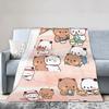 Super Soft Flannel Blanket for Girls and Boys Cute Bubu  Dudu Design Travel Throw for Sofa Couch Bed Cover