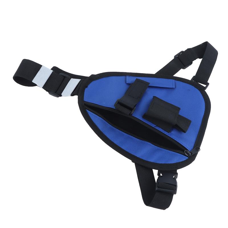 Triangle Chest Sling Bag Multifunction Walkie Talkie Storage Crossbody Bag Adjustable Strap For Outdoor Cycling Daily Use
