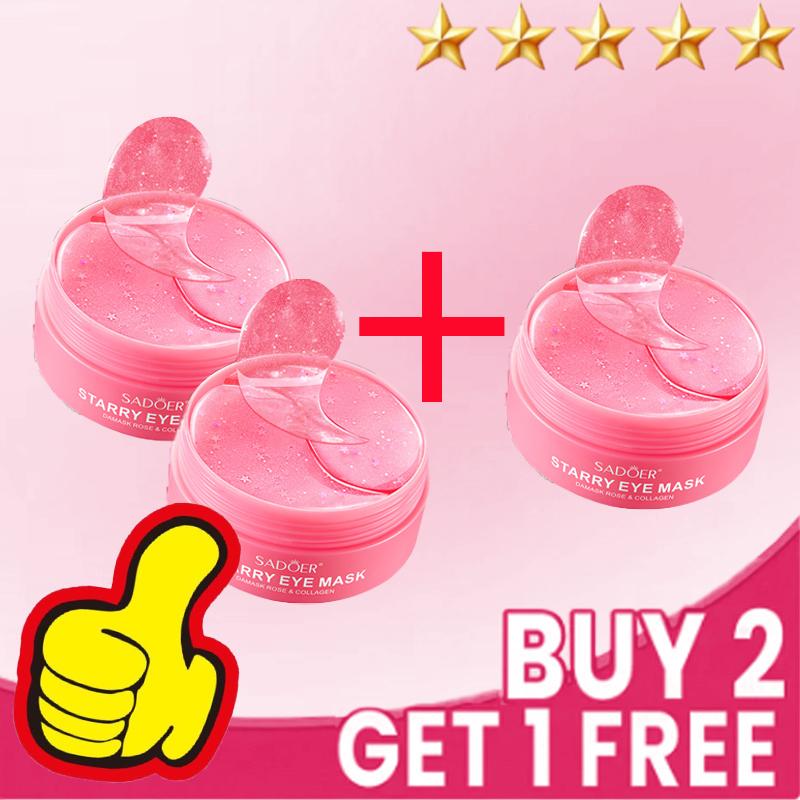 Premium Eye Mask 30 Pairs Enriched with Rose Essence and Collagen Deeply Nourishes Gently Hydrates Naturally Firms Eye Area