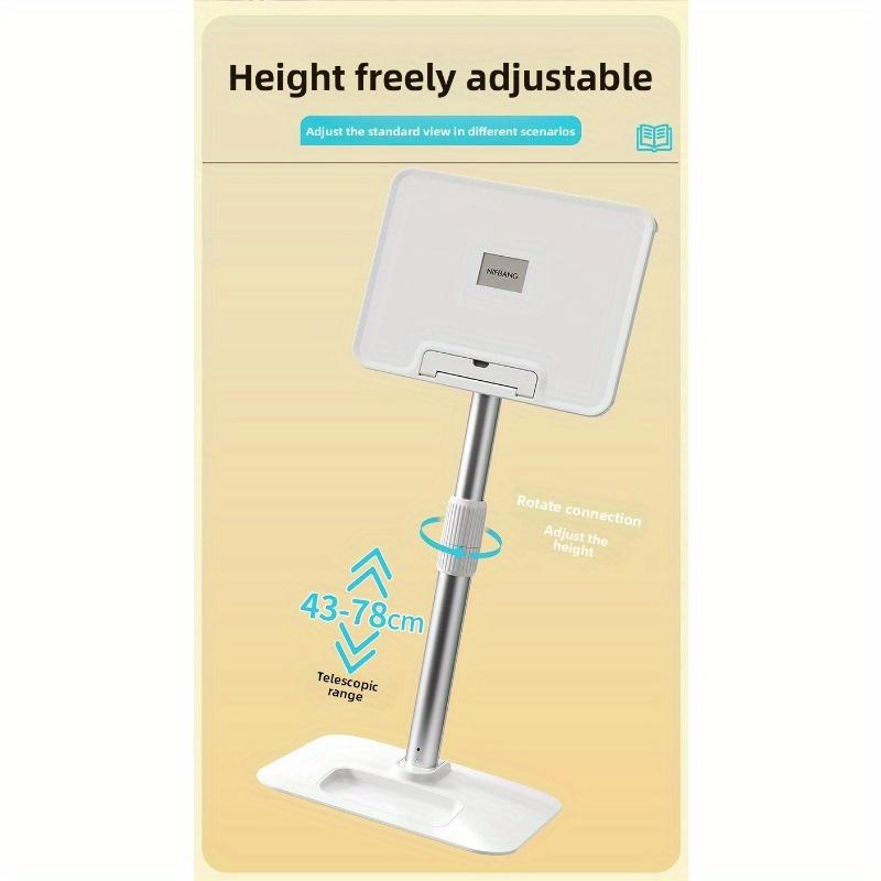 Ayarlanabilir Alüminyum Okuma Standı Yükseklik Açı Serbest Ayarlı Yer Kitap Tutucu Hediye Toptan Satış Teleskopik Çubuklu Okuma Masası