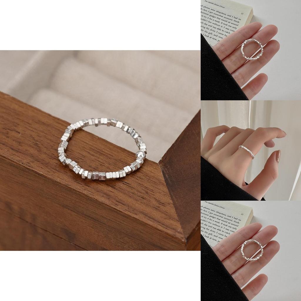 Rope Elastic Stylish Copper Ring For Women Featuring Unique Geometric Elements Fashion