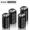 4Pcs Car Styling Wheel Tires Bolt-in Valve Caps Badge For Alfa Romeo 159 147 156 166 Giulietta Giulia Mito Stelvio Brera Spider