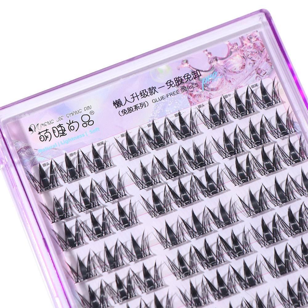 Curled Glue Free Fake Eyelashes Sweet Individual Fake Eyelashes Make Up
