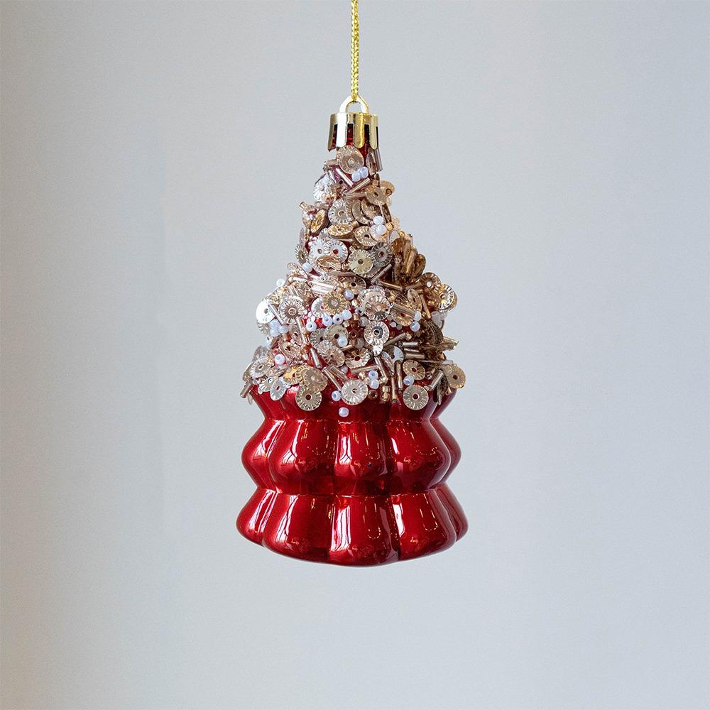 

Красные Рождественские Подвесные Шары Небьющиеся Подвеска на Рождественскую Елку Украшение для Дома Style 3