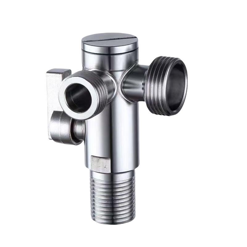 Yimao 304 SS Dual-Outlet Angle Stop Valve