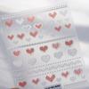 5D Cute Rabbit Love Peach Blossom Flower Yellow Nail Art Stickers Bowknot DIY Self Adhesive Rhinestone Manicure Decals