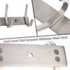 Wall Mounted Coat Hook Rack Steel 5-Hook Clothes Hanger Door Back Towel Storage
