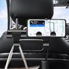 Car Seat Headrest Hook 3 Pack Hanger Storage Organizer Universal for Handbag Purse Coat Fit Universal Vehicle Car Black