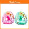 Thickened Children's Mermaid Swimming Ring Inflatable Swim Ring With Steering Wheel For Water Park Play