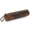 2026 Retro Leather Storage Pencil Bag, First Layer of Crazy Horse Leather Handmade Student Stationery Storage Bag