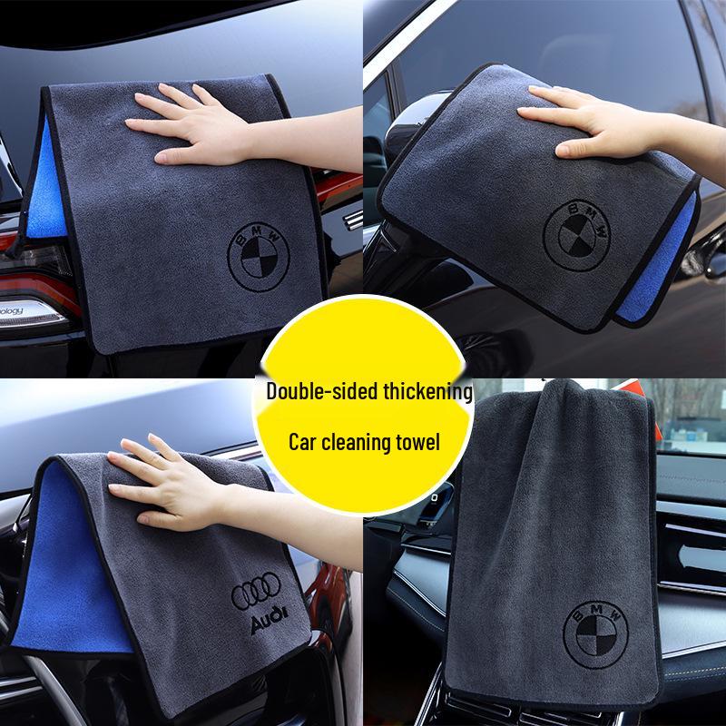 Толстое впитывающее полотенце с логотипом для салона автомобиля