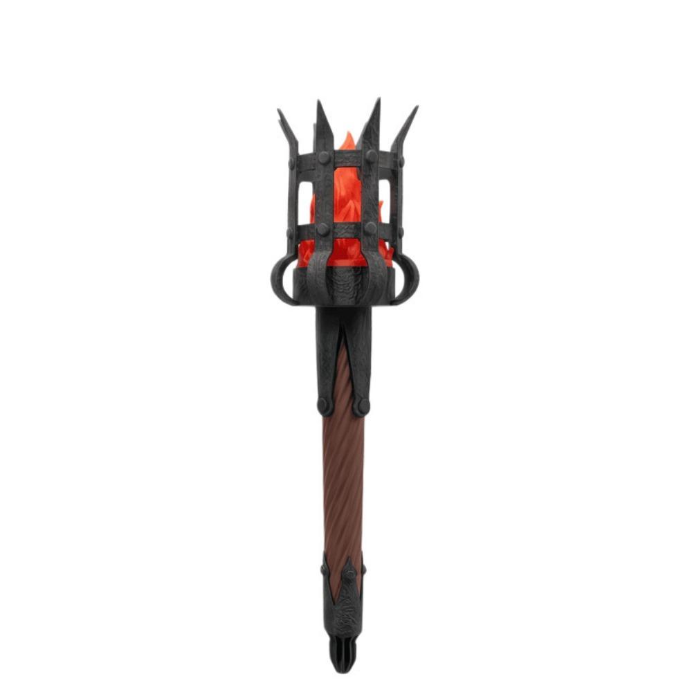 Led Lighting Medieval Torch Wall Lamp Dual Torch Torch Shape Hanging Light  Haunted House