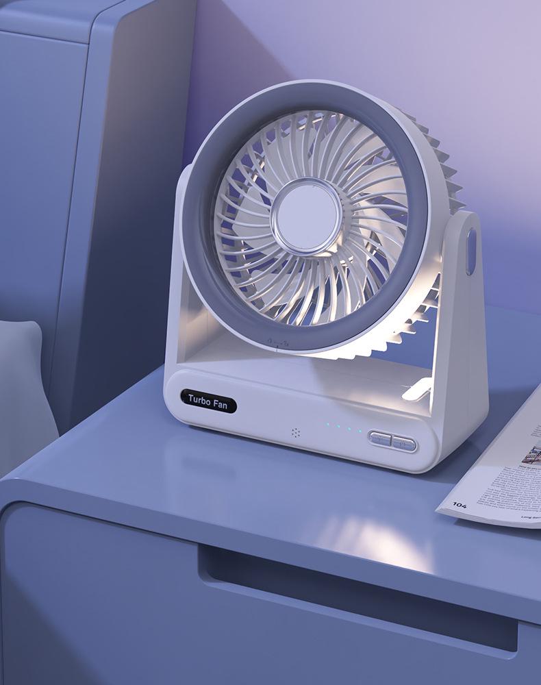 Compact Wall-Mountable Smart Desktop Fan with Timer and Voice Control