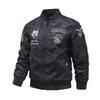 Giacca Autunnale Uomo Marca Trendy Giacca Aeronautica Giacca da Volo Ricamata Uomo