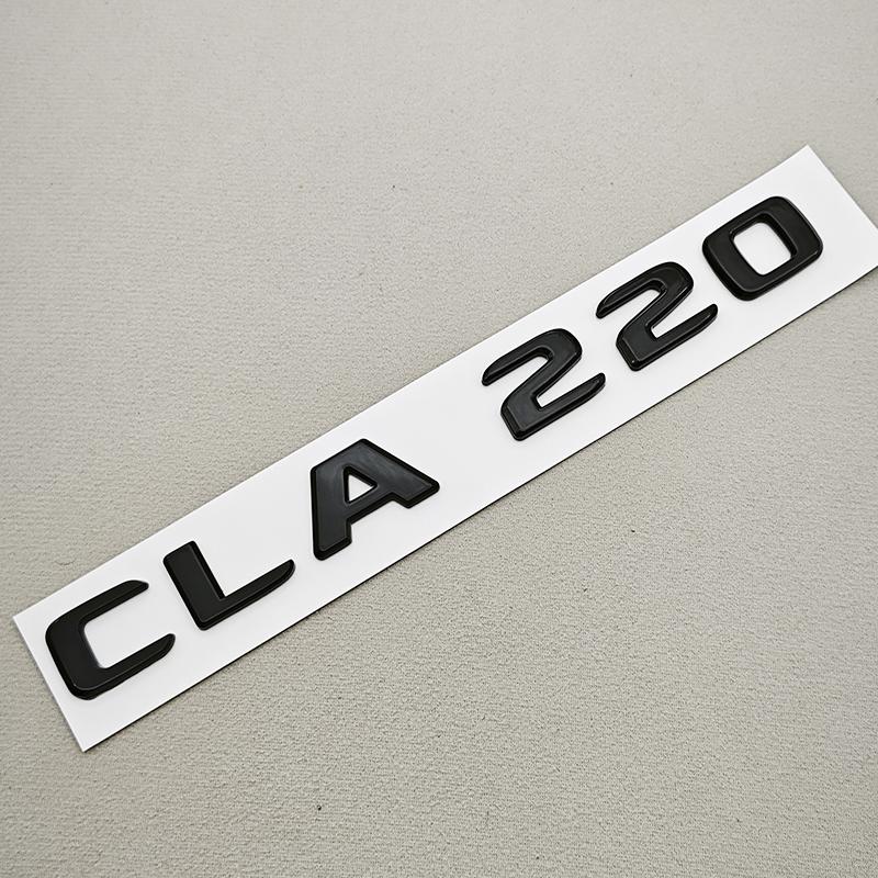 3D ABS Car Letter Logo CLA200 CLA220 CLA260 Badge Rear Trunk Emblem Decal For Mercedes Benz CLA Class C117 X117 X118 Accessories
