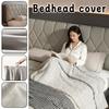 Luxury PU Leather Bed Headboard Cover Thicken Quilted Bed Head Cover All-inclusive Bedside Bed Back Dust Protector Cover