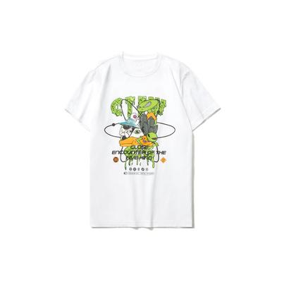 Li Ning Sports Fashion Series Alien Relic Short Sleeve T-Shirt Unisex Tops White AHSR554-1