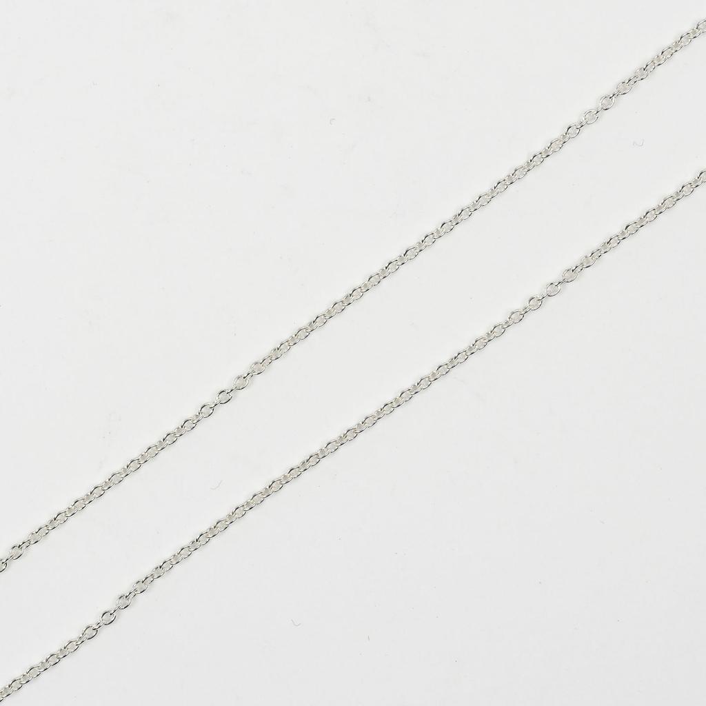 TIFFANY&Co. 1837 Interlocking Circle Necklace Silver925/Rubedo Metal 5.11g Women Used