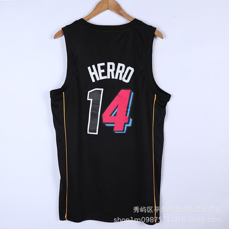 Embroidered Miami Heat 14 Tyler Herro Basketball Jersey Men Women Breathable Bamboo Charcoal Fiber Sport Shirt