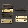 DRELD 10Pcs 24*16mm Furniture Hinges Cabinet Drawer Door Butt Hinge Antique Bronze/Gold Decorative Hinges For Jewelry Box+Screws