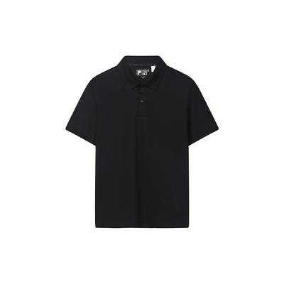 White Simple Casual Fitted Short Sleeve Polo Shirt Men Tops F11M633114FBK