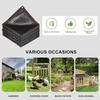 2x2m 2x4m Black Sun Shade Net Fabric, UV Protection Pergola Awning Cover With Grommets Edge, Garden Patio Greenhouse Plant Sun Protection Shade Cloth