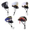 Funny Hat for Cat Cosplay Captain Pirate Dress Up Costume Pet Hat Christmas Cosplay Warm Headwear Dogs Cat Accessories